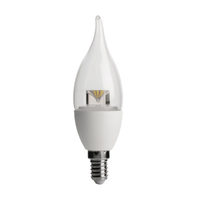 لامپ شمعی اشکی شفاف تاج دار 6 وات سیماران SL-SCC مهتابی